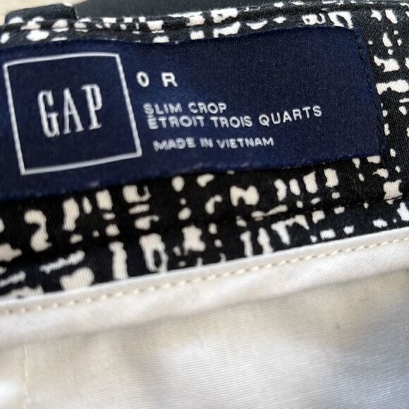 GAP Women’s Black & White Plaid Slim Crop High Rise Trouser Pants Size 4… - Picture 11 of 13
